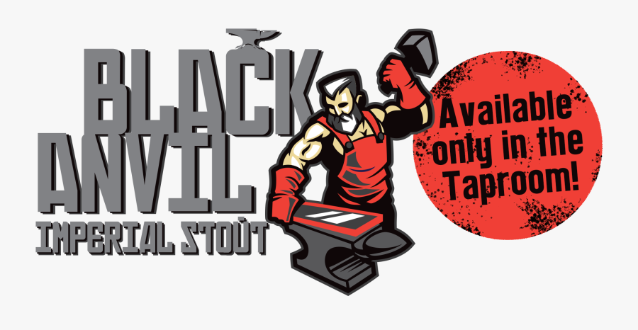 Black Anvil Imperial Stout Available Only In The Taproom - Cartoon, Transparent Clipart