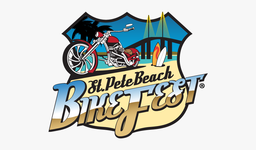 St Pete Beach Bike Fest - St Pete Bike Fest 2019, Transparent Clipart
