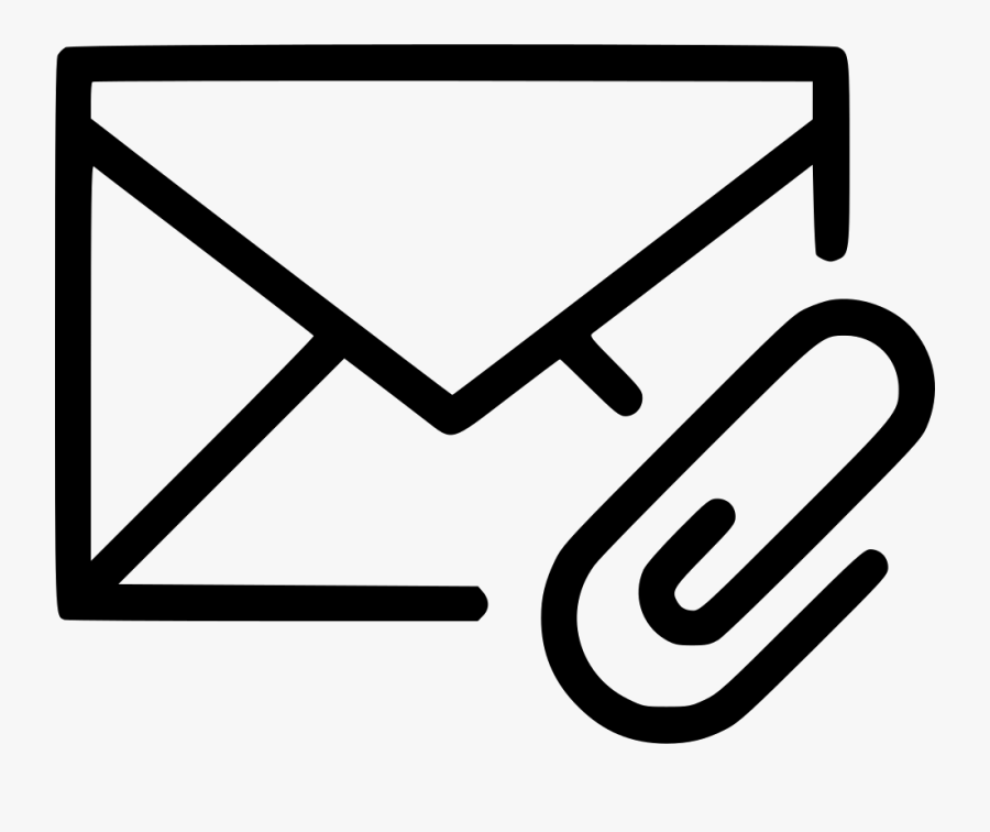 Envelope Attachment Paper Clip - Envelope Icon Png, Transparent Clipart