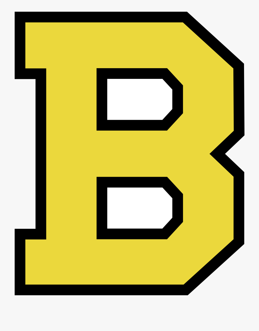 Boston Bruins Logo Png Transparent - Chenille Stitch Varsity Letter Iron, Transparent Clipart