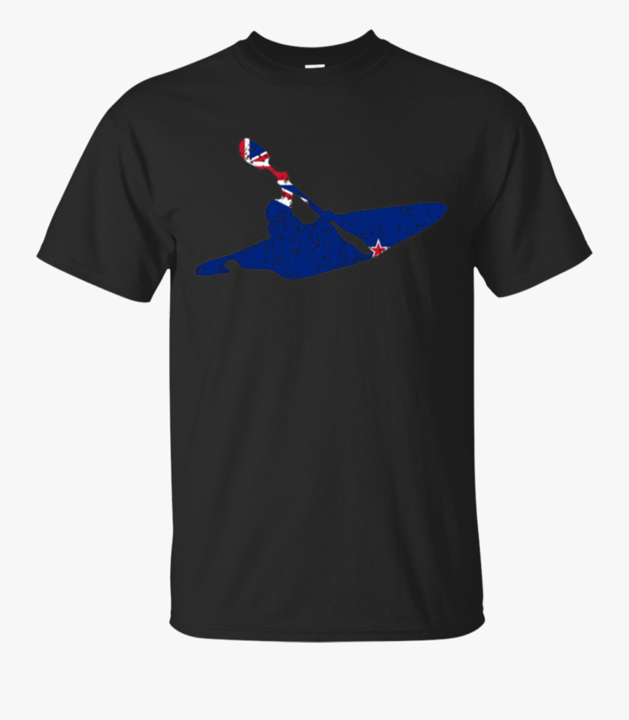 2018 New Zealand Kayaking Kiwi Flag Cool Kayaker Silhouette - T-shirt, Transparent Clipart