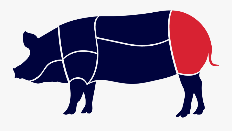 Pork Clipart Ham Bone - Cortes De Cerdo Riba Smith, Transparent Clipart