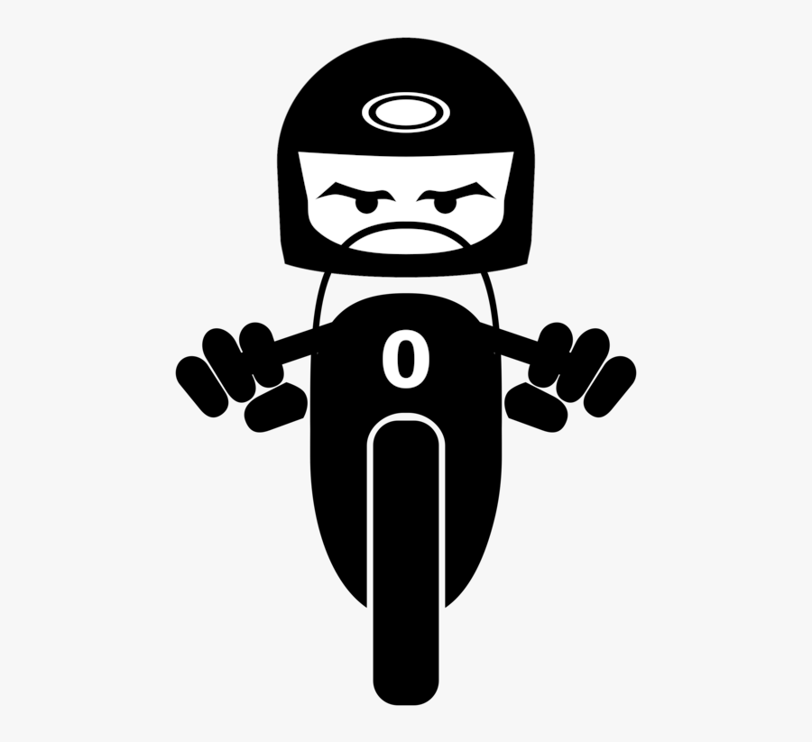 Joint,line,black And White - Motorcycles Silhouette Png, Transparent Clipart