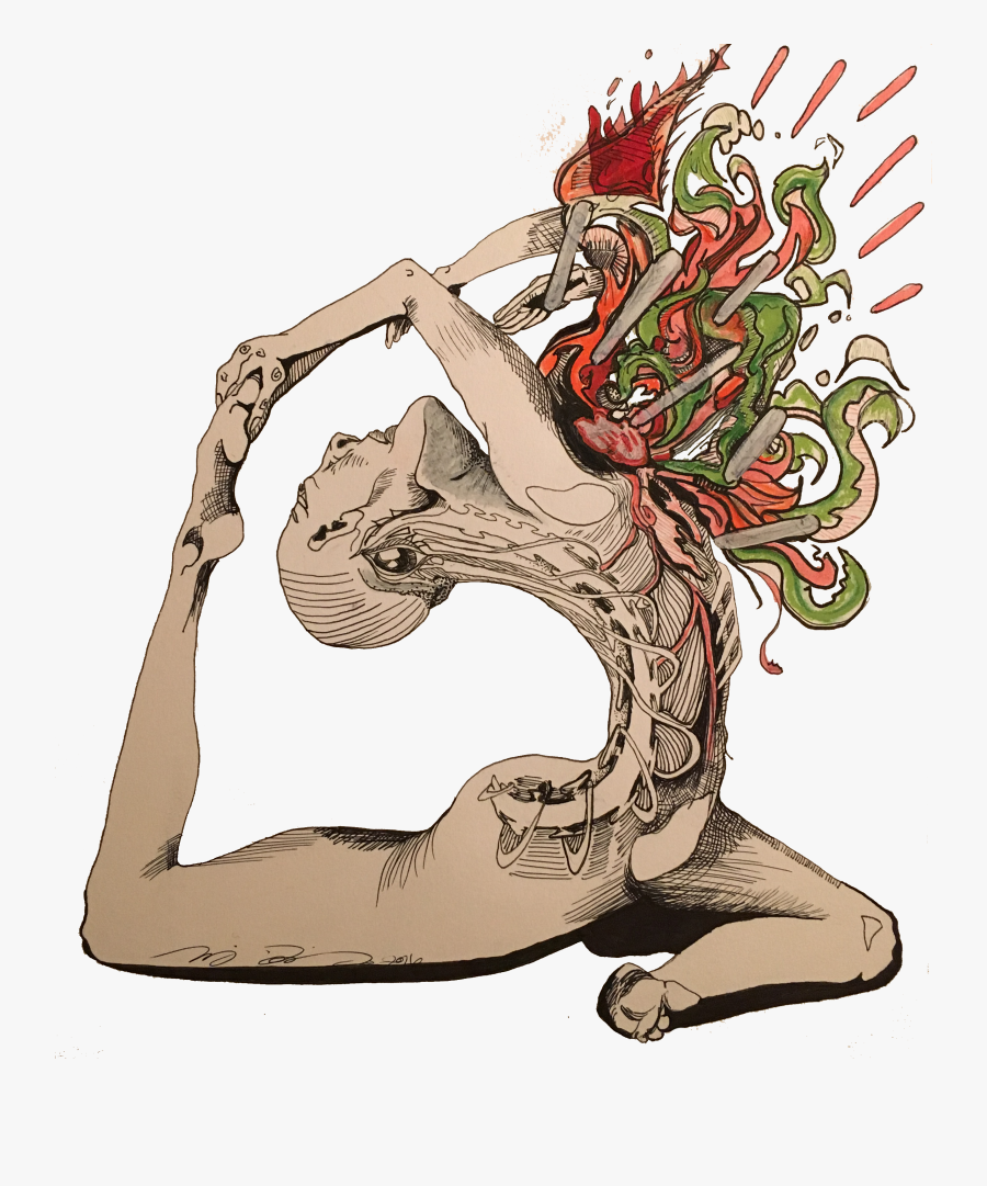 Picture - Eka Pada Rajakapotasana, Transparent Clipart