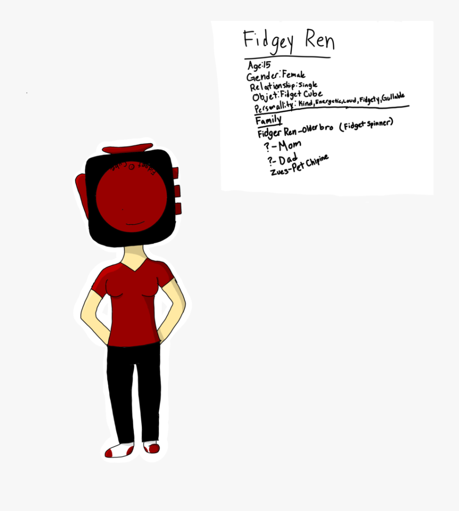 Fidgey Ren- Fidget Cube - Cartoon, Transparent Clipart