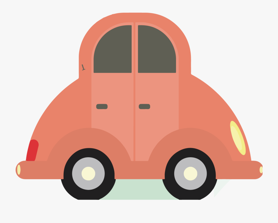 Cute Pink Car Png Download - Car Icon Cartoon Png, Transparent Clipart