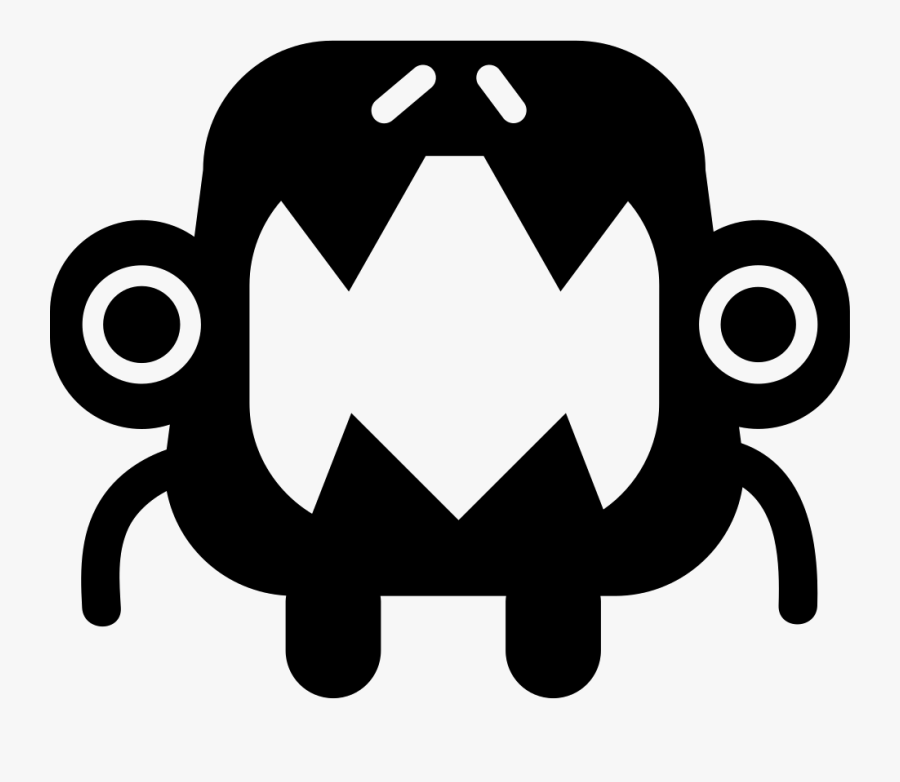 Monster With Big Mouth - Monster Png Icon, Transparent Clipart