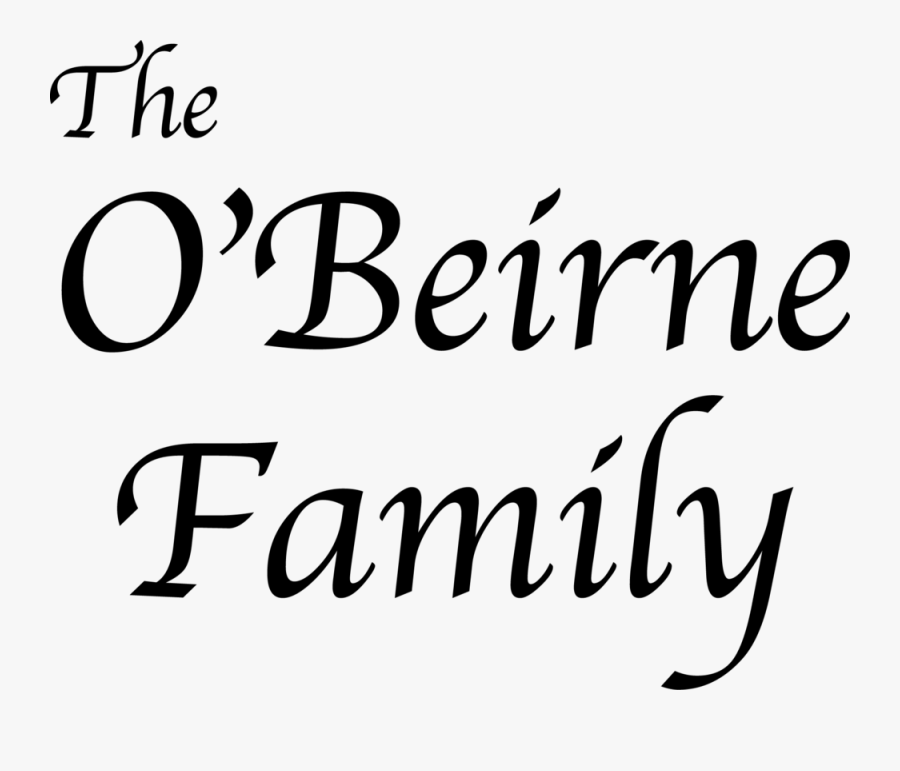 Obierne Fam - Calligraphy, Transparent Clipart