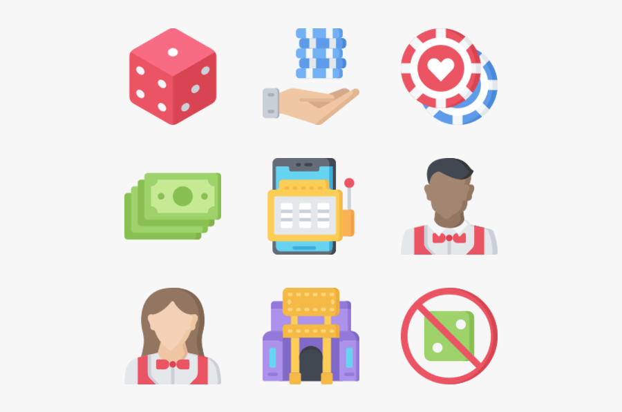 Gambling Icon Png Vector, Transparent Clipart