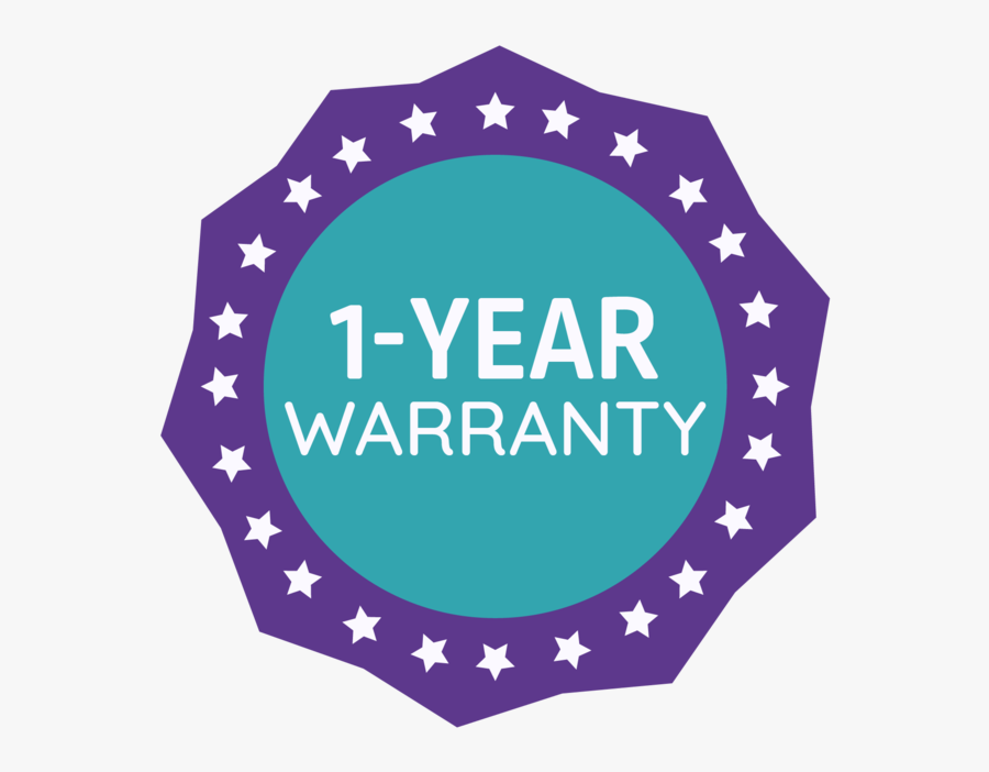 We Stand Behind Our Quality With A 1-year Limited Warranty - Circle Star Design Vector, Transparent Clipart
