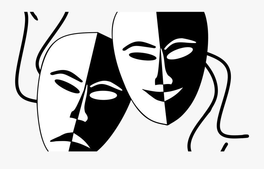 Jpg Royalty Free Theatre Comedy Clip Art Mask Transprent - Mask Sad And Happy, Transparent Clipart