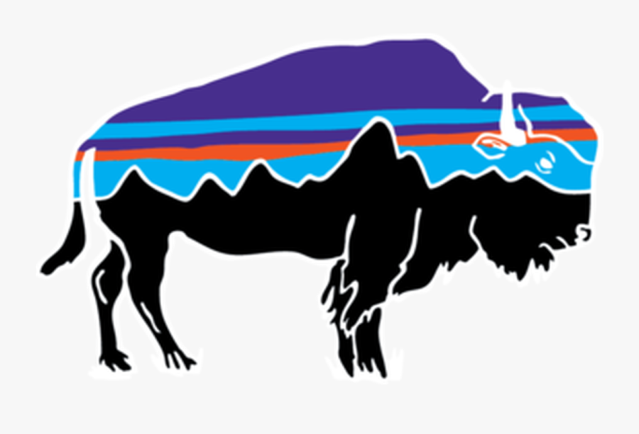 Patagonia Fitz Roy Bison Sticker - Patagonia Fitz Roy Bison Long Sleeve Tee, Transparent Clipart
