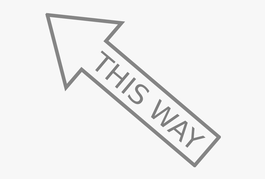 Way Arrow Clip Art, Transparent Clipart