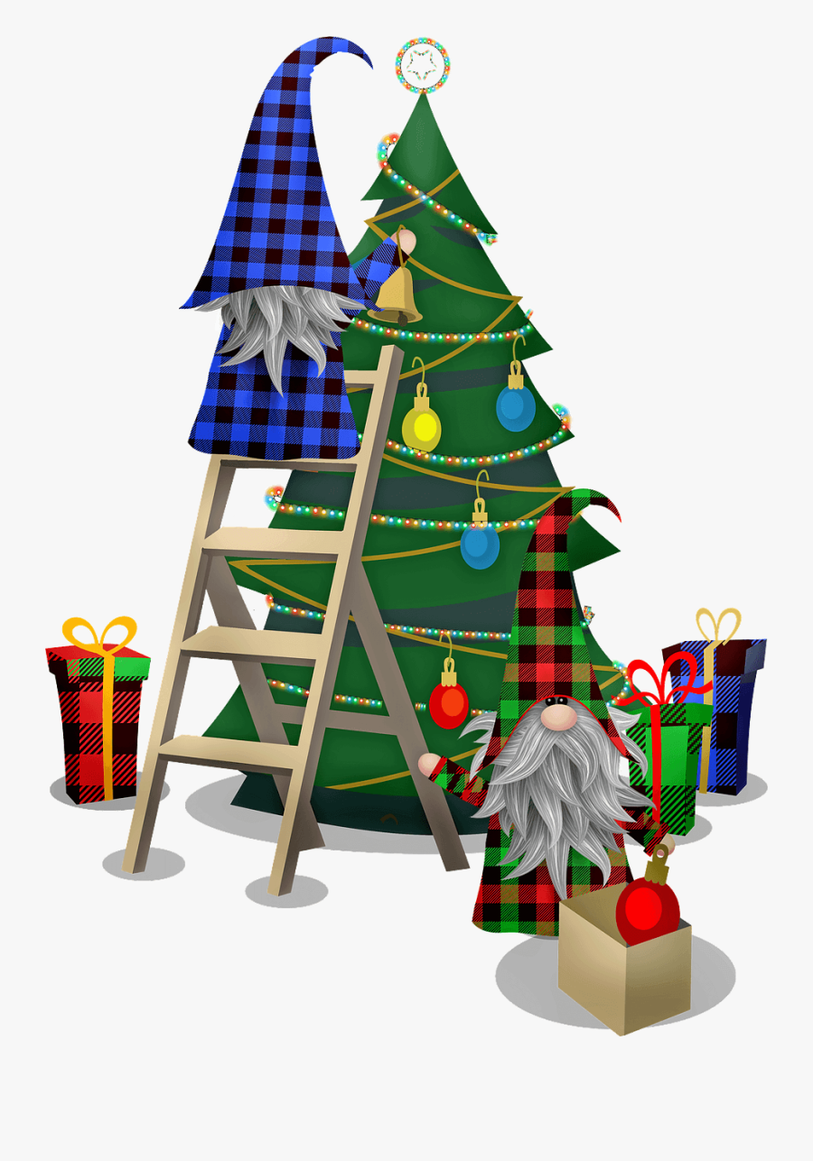 Tree Trimming For Christmas, Transparent Clipart