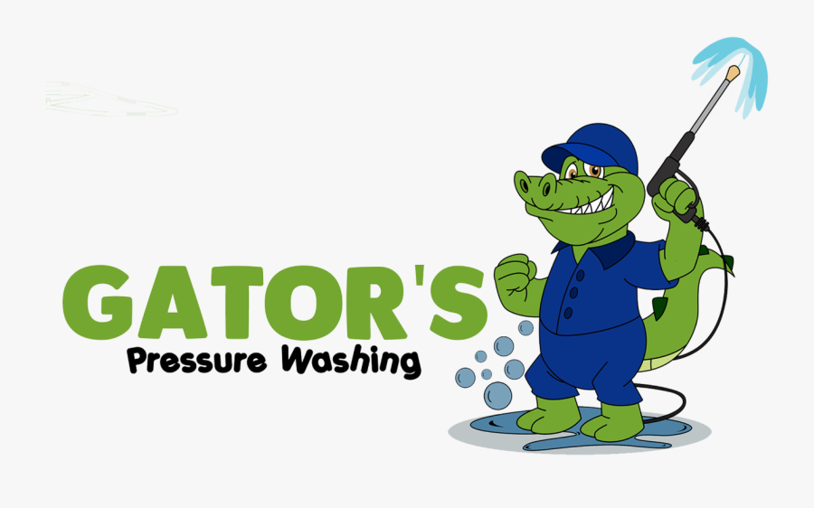 Gator"s Pressure Washing - Cartoon, Transparent Clipart
