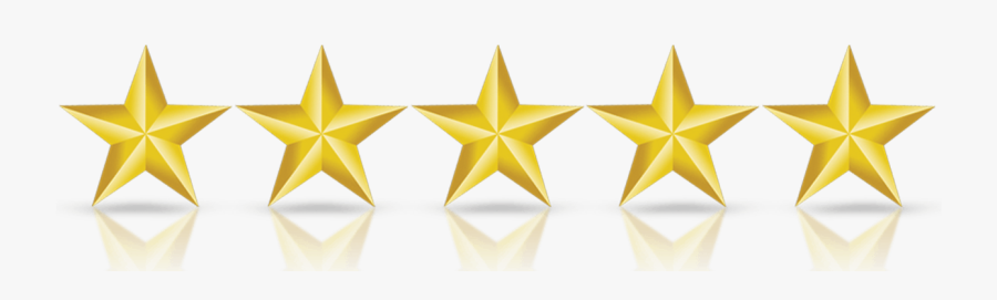 5 Star Review Png, Transparent Clipart