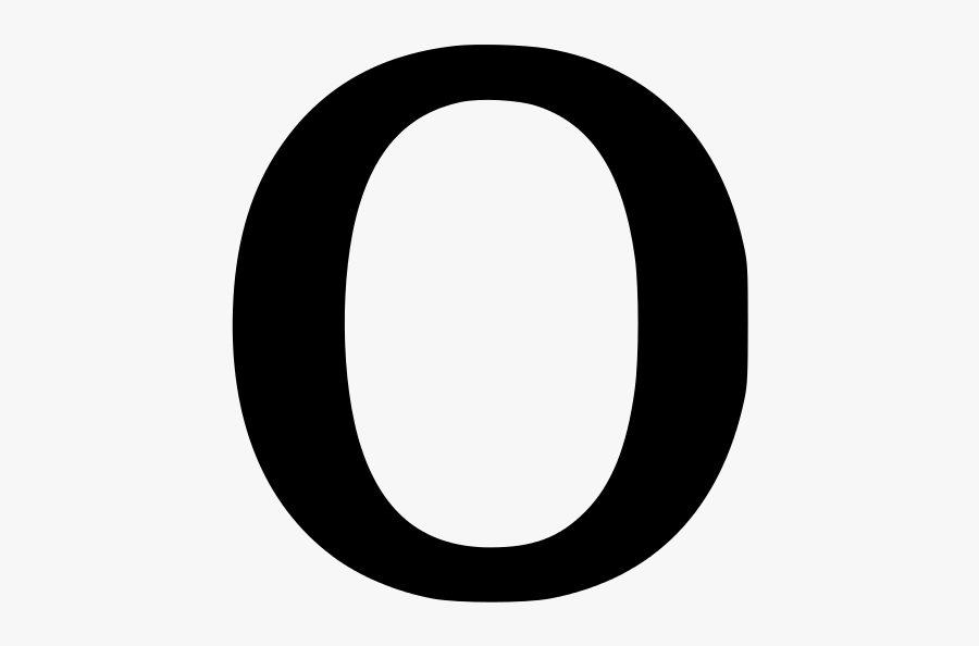 Letter O Lower Case, Transparent Clipart