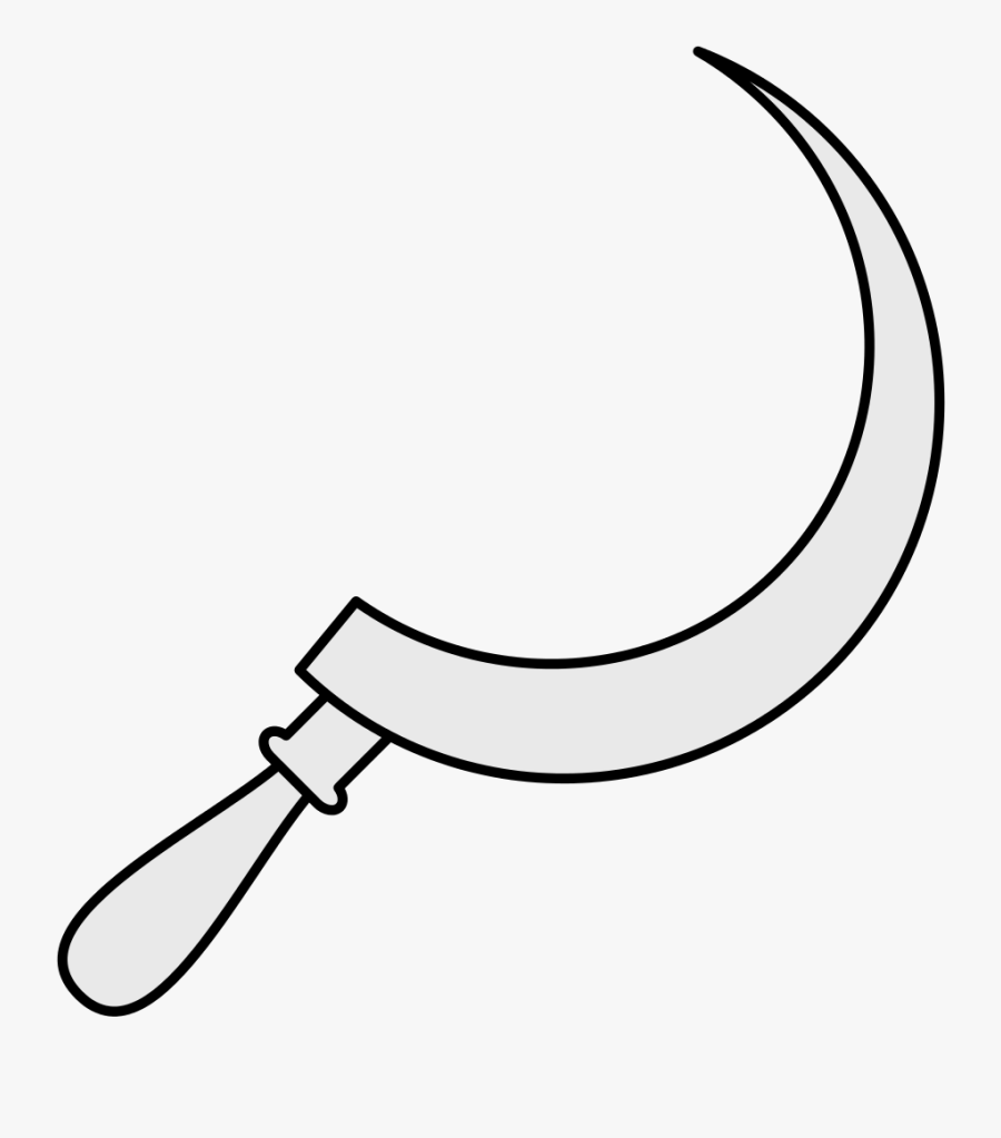 Drawing Of A Sickle, Transparent Clipart