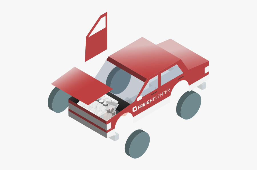 Freight Shipping Auto Motor Parts, Transparent Clipart