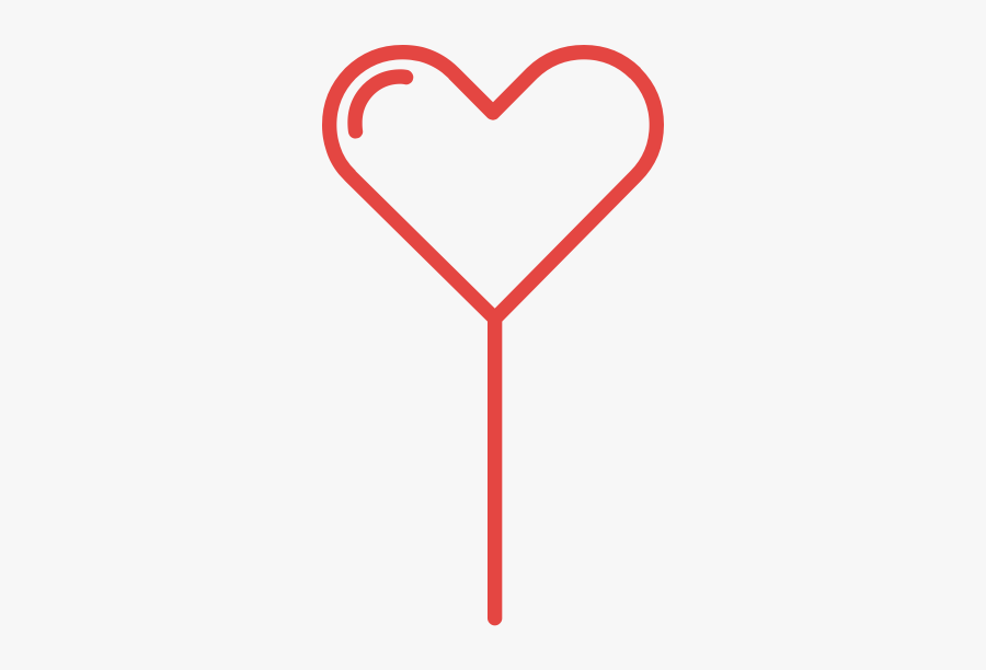 Heart Outline Symbol - Heart, Transparent Clipart