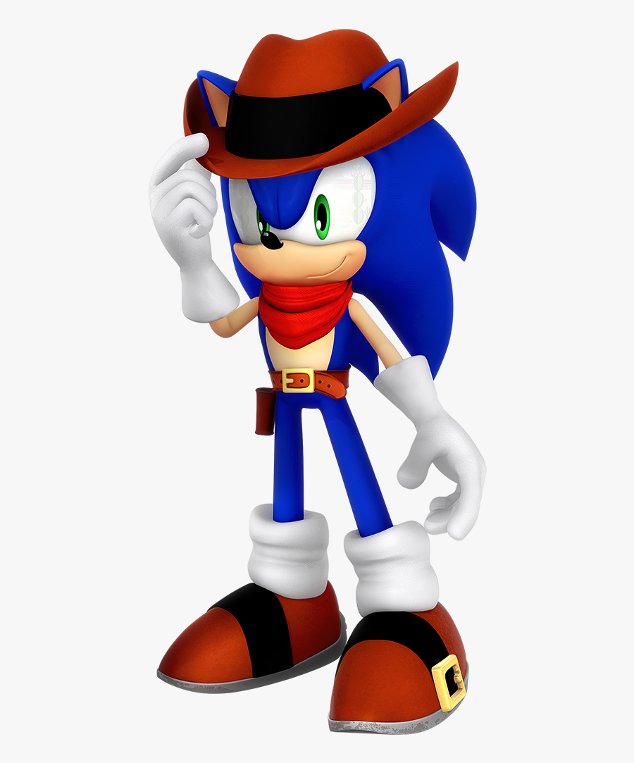 Sonic The Hedgehog Cowboy, Transparent Clipart