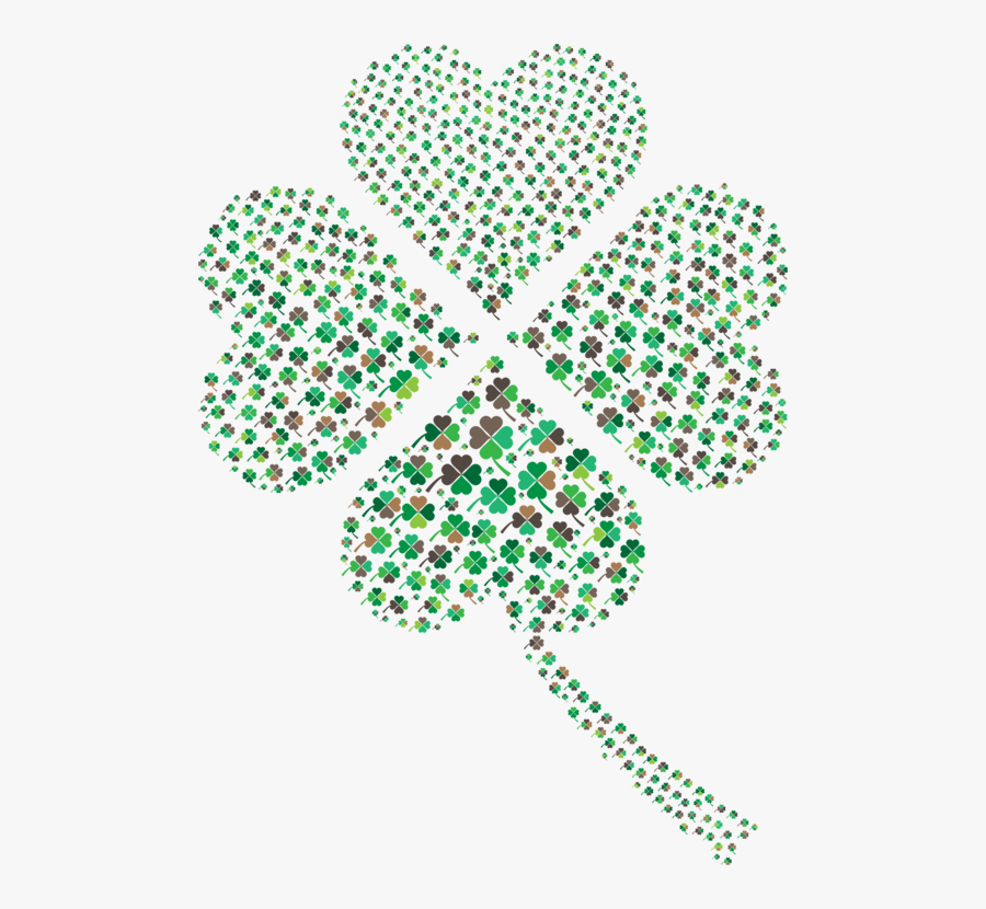 Transparent Background Four Leaf Clover, Transparent Clipart