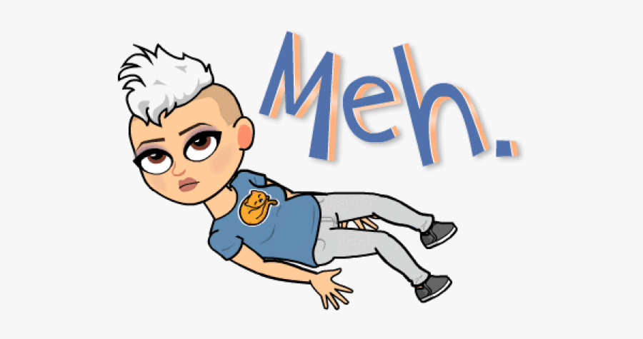 Meh Bitmoji, Transparent Clipart