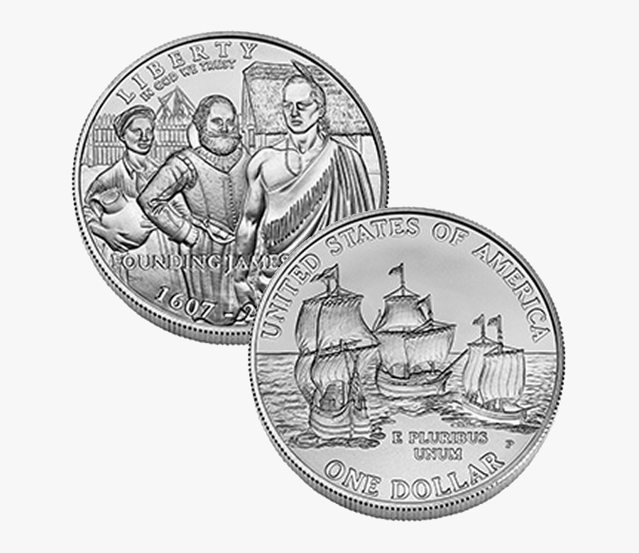 Jamestown Money, Transparent Clipart