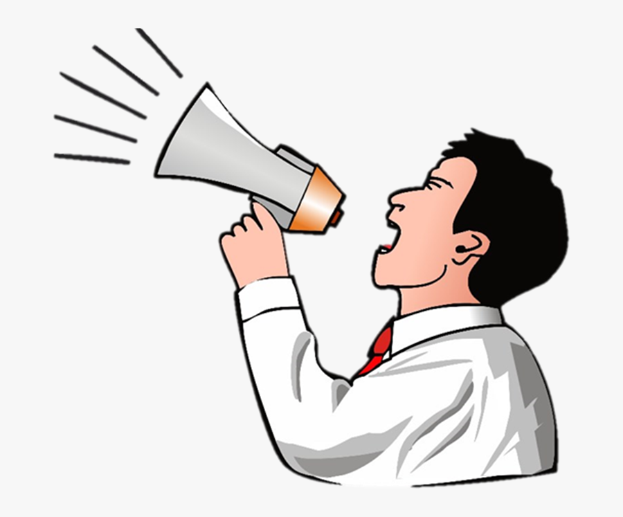 Free Speech And Civil Liability - Señor Hablando Por Megafono, Transparent Clipart