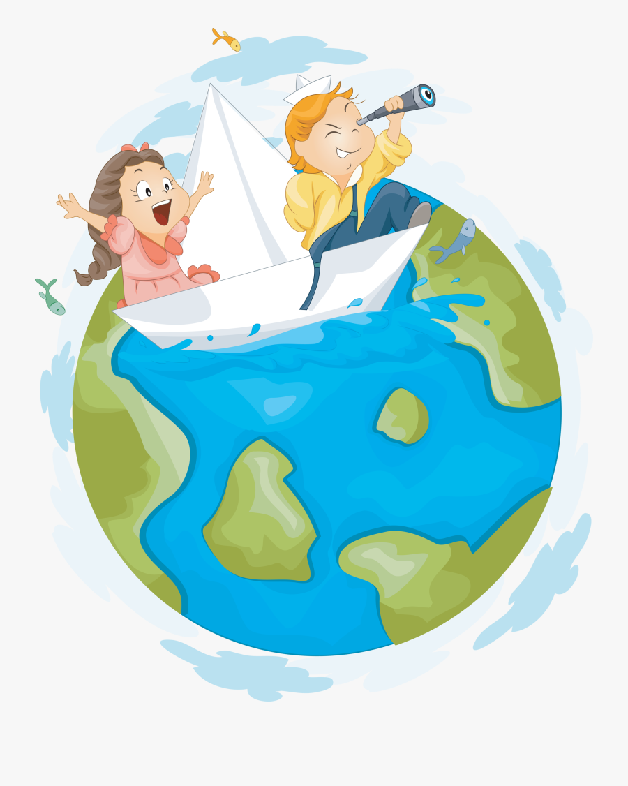 Summer Explorers - Exploring The World Clipart, Transparent Clipart