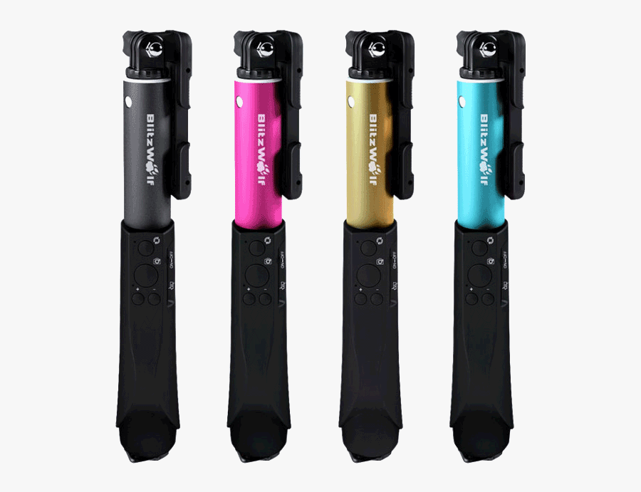 Ultimate 4 Button Bluetooth Extendable Selfie Stick - Blitzwolf Selfie Stick Bluetooth, Transparent Clipart