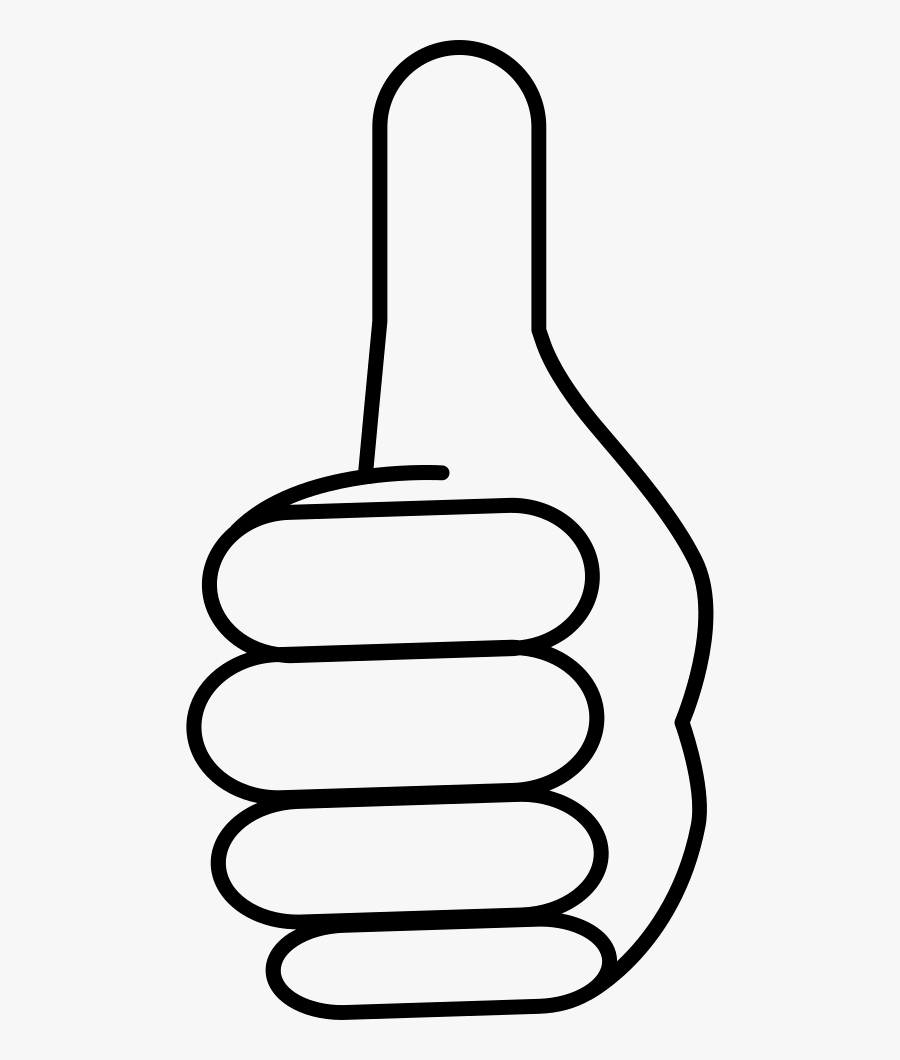 Thumb Clipart , Png Download - Outline Images Of Thumb, Transparent Clipart