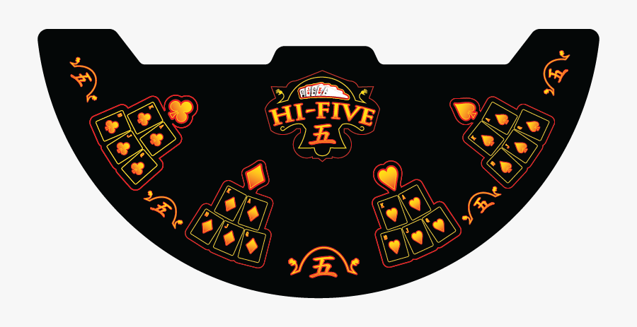 Hi Five Table Layout Hi Five Promotion Casino Gaming - Label, Transparent Clipart