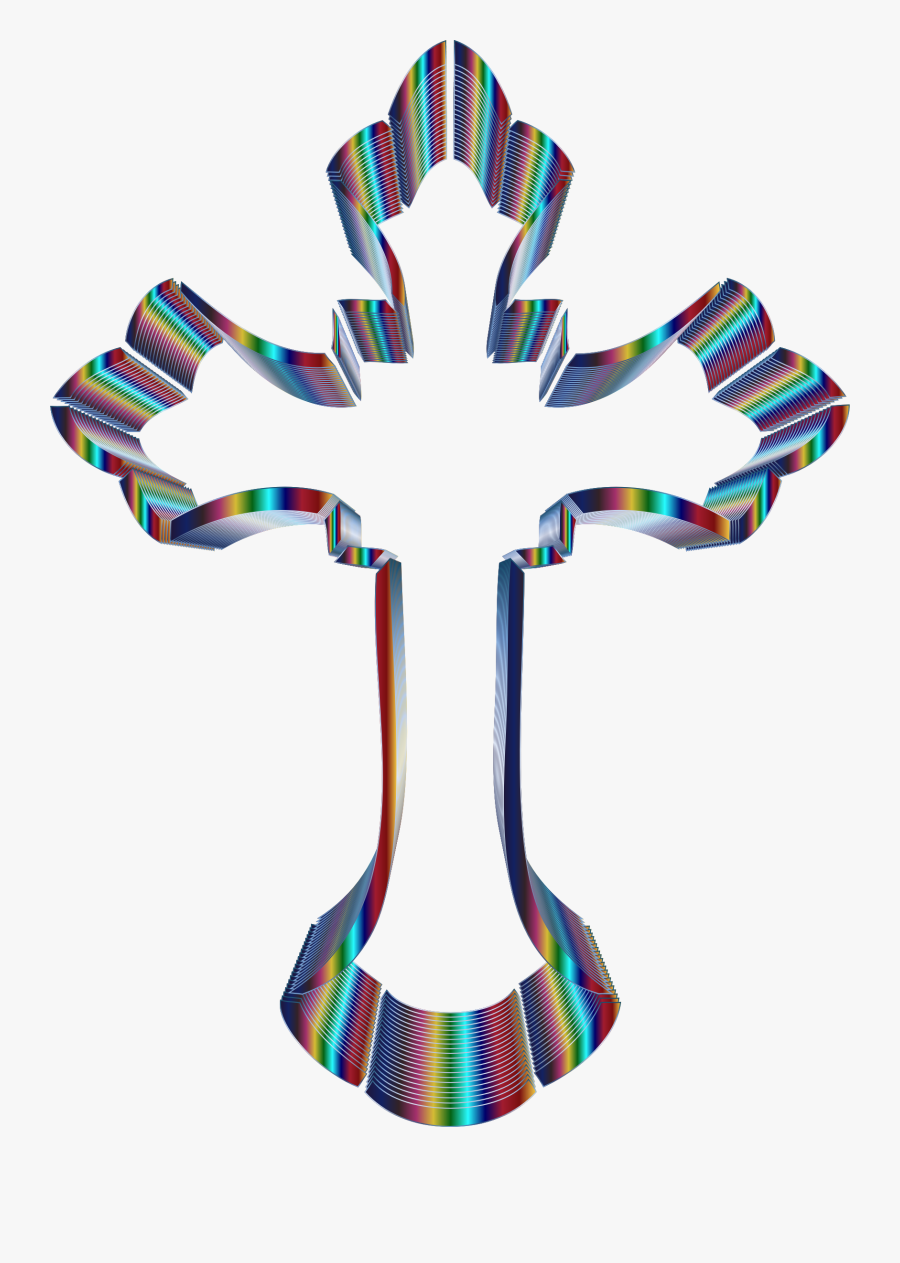 Ornate Cross Transparent Png Clipart Free Download - Cross Ornate Red, Transparent Clipart
