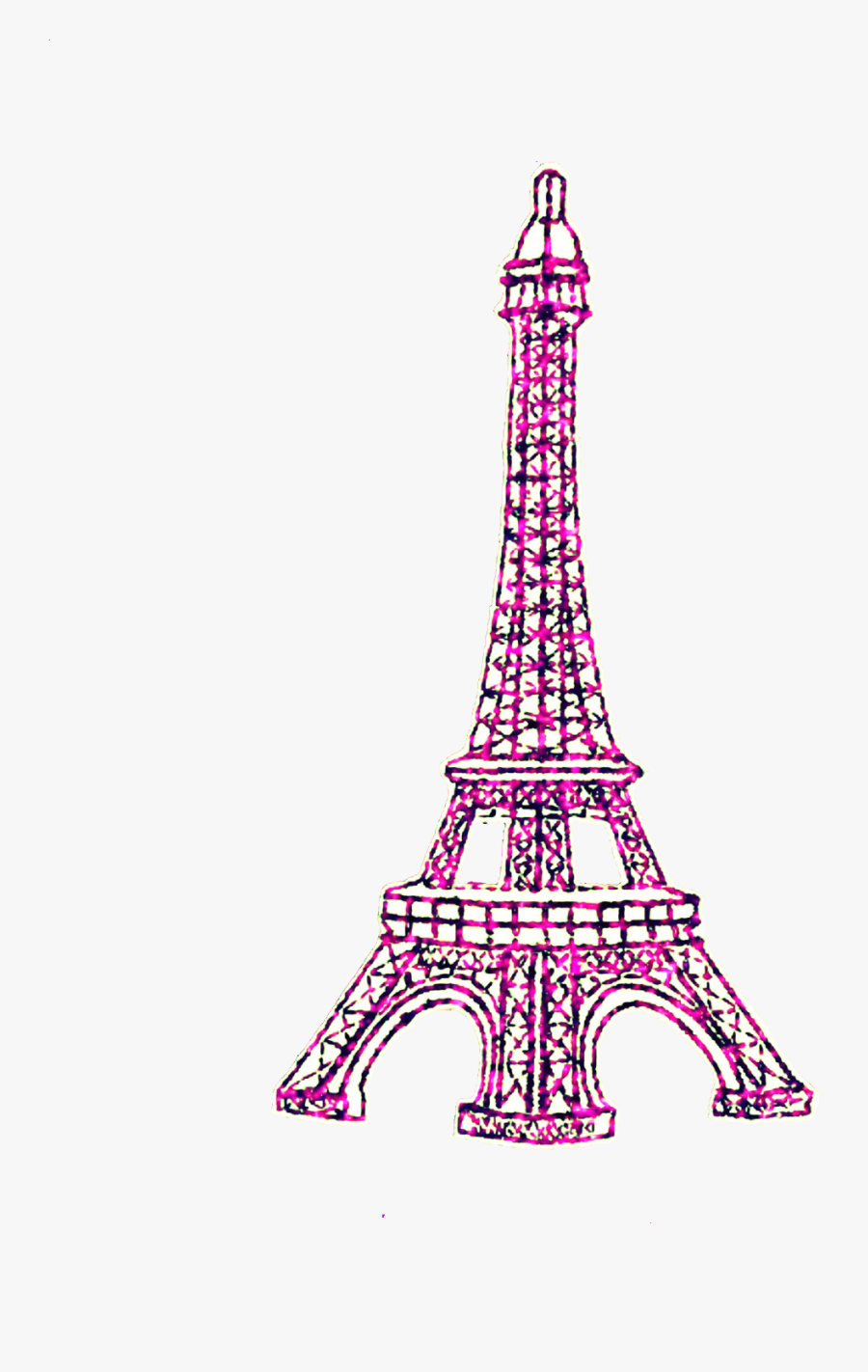 #ftedtickers #glitter #sparkle #pink #paris #eiffeltower - Cute Eiffel Tower Png, Transparent Clipart