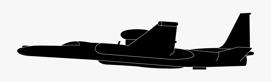 Jet Clipart Bomber Jet - U2 Plane Side View, Transparent Clipart