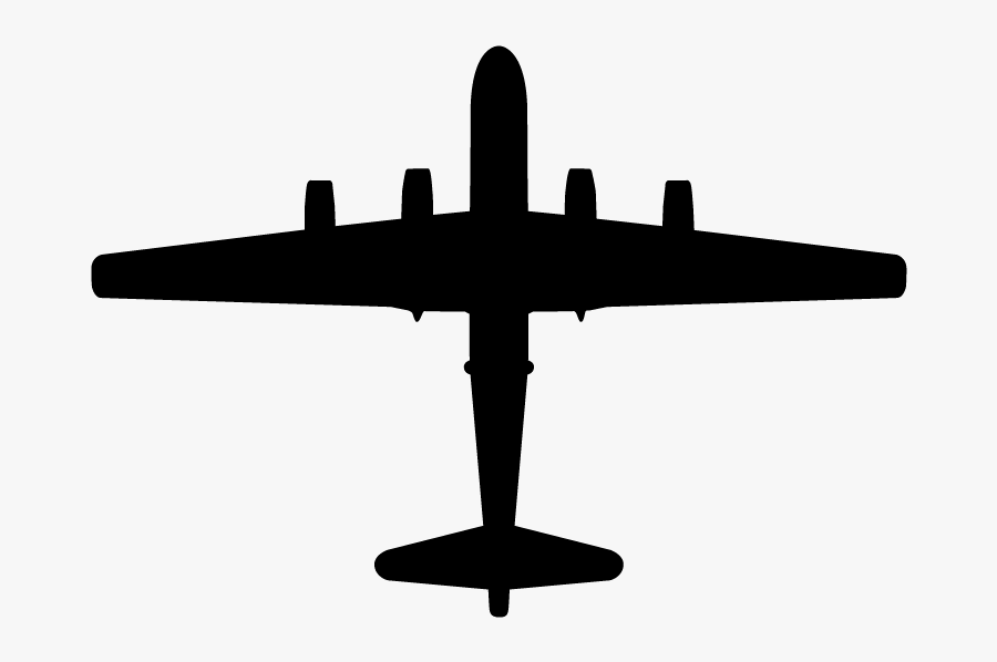B 52 Bomber Outline, Transparent Clipart