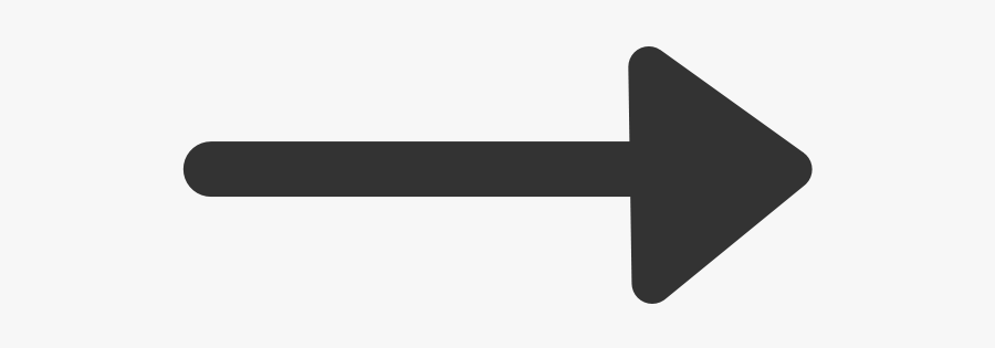 Line Arrow End Png Clip Arts - Transparent Background Simple Arrow Png, Transparent Clipart