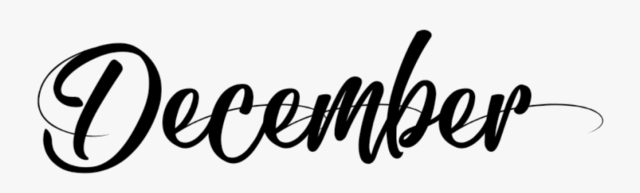 #december #month #months #inscription #inscriptiondecember - Calligraphy, Transparent Clipart