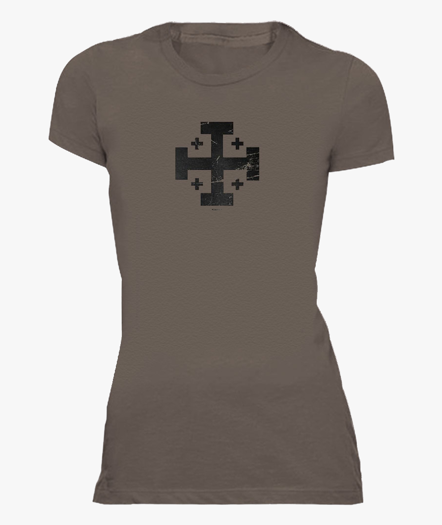 Jerusalem Cross Women Tee - Cross, Transparent Clipart