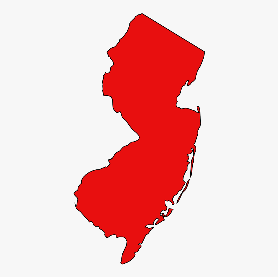 New Jersey Map - New Jersey Vector, Transparent Clipart
