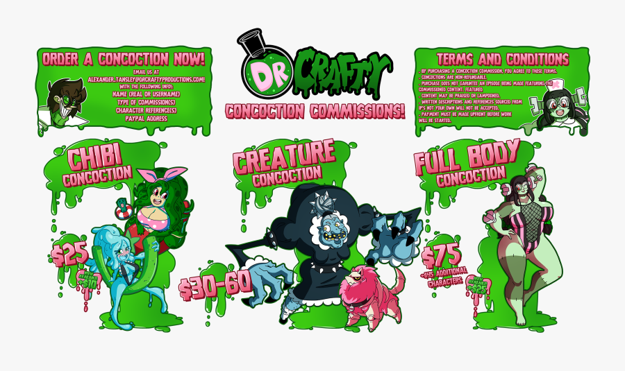 Dr Crafty Commissions - Dr Crafty, Transparent Clipart