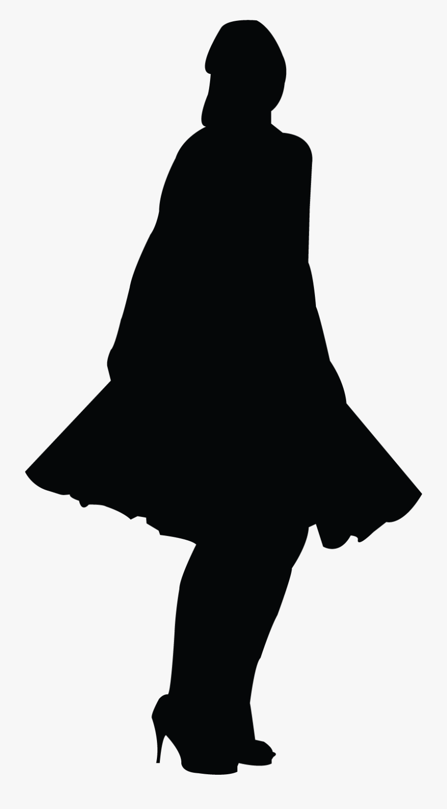 Silhouette Seagull Waves Black And White, Transparent Clipart