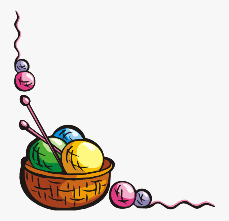 Yarn Border Clipart Yarn Clip Art - Clip Art Knitting Border, Transparent Clipart