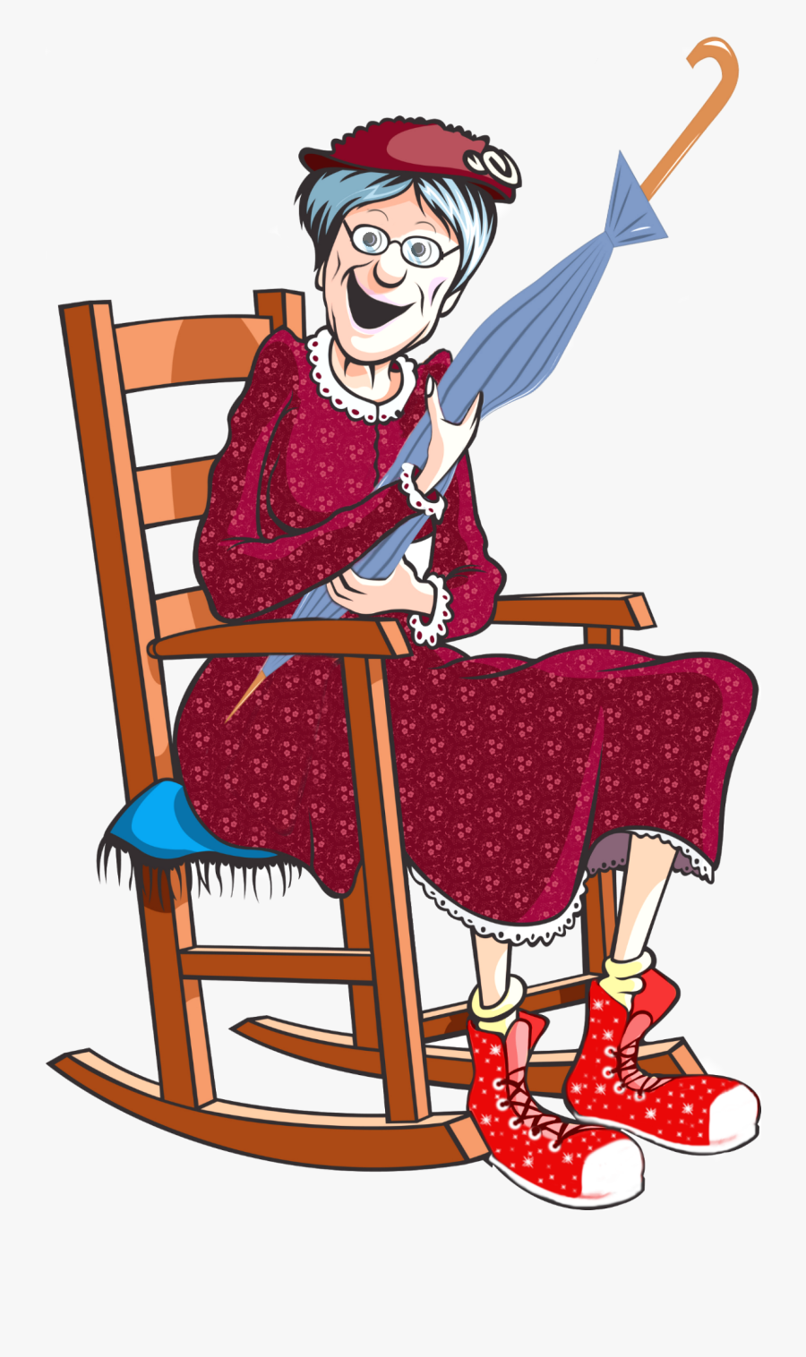 Granny Hooks A Crook By Julie Seedorf, Transparent Clipart