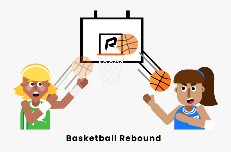 Basketball Rebound, Transparent Clipart