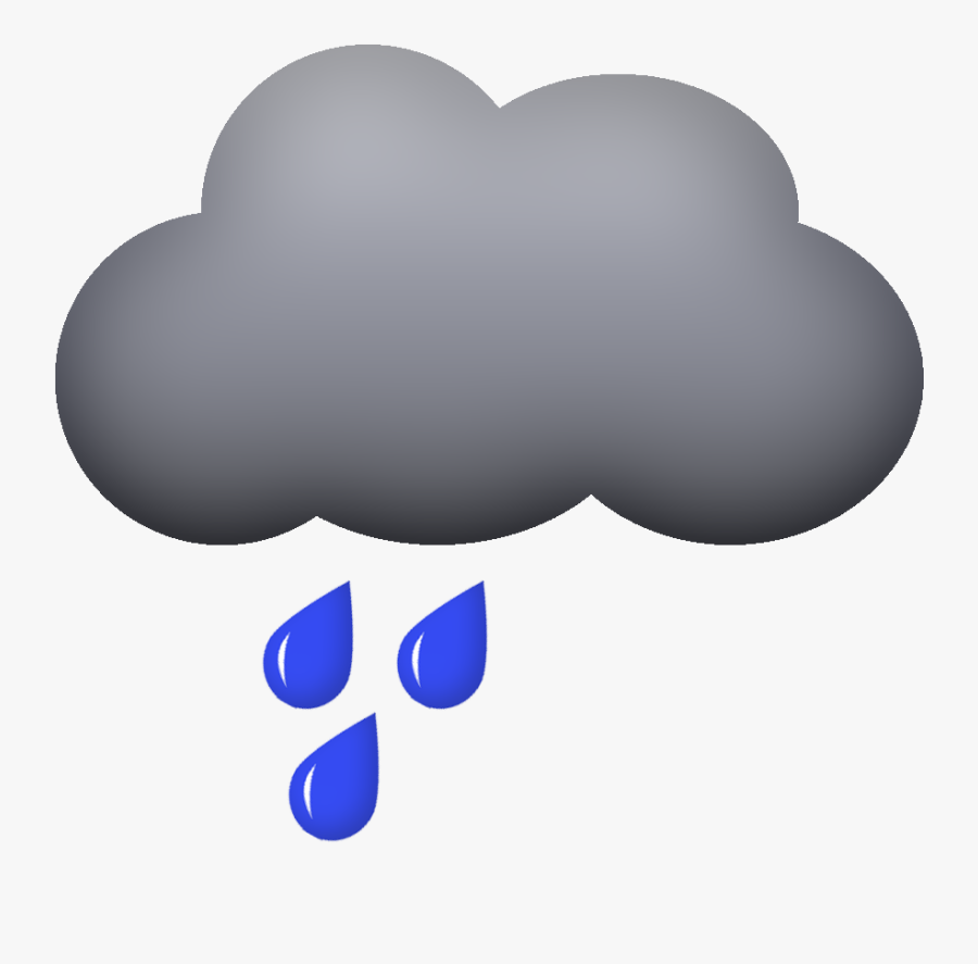 Light Rain Cloud - Heart, Transparent Clipart