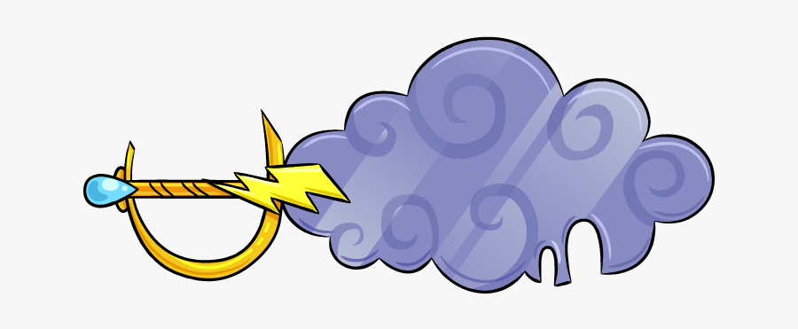 Rain Cloud - Mighty Magisword Magi Swords, Transparent Clipart