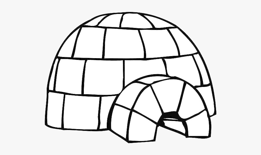 Igloo Png - Outline Picture Of Igloo, Transparent Clipart
