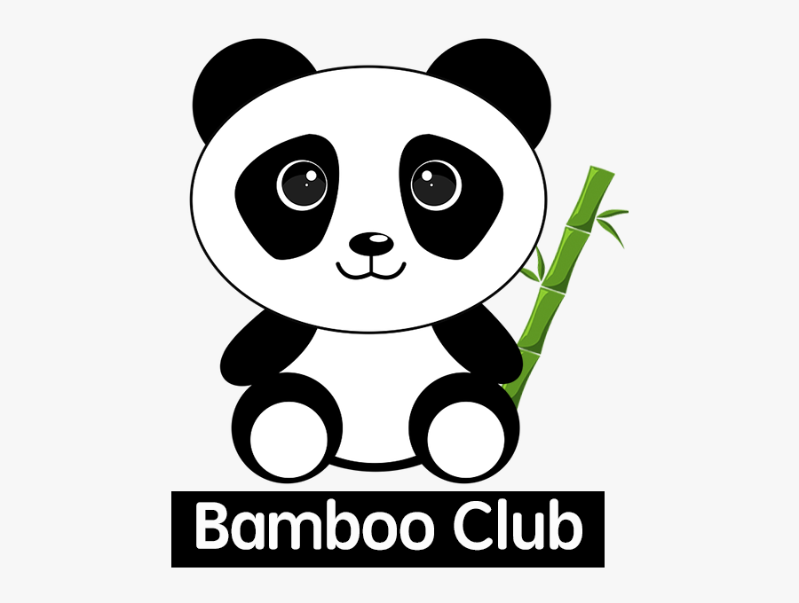 Bamboo Club - Cartoon Panda, Transparent Clipart